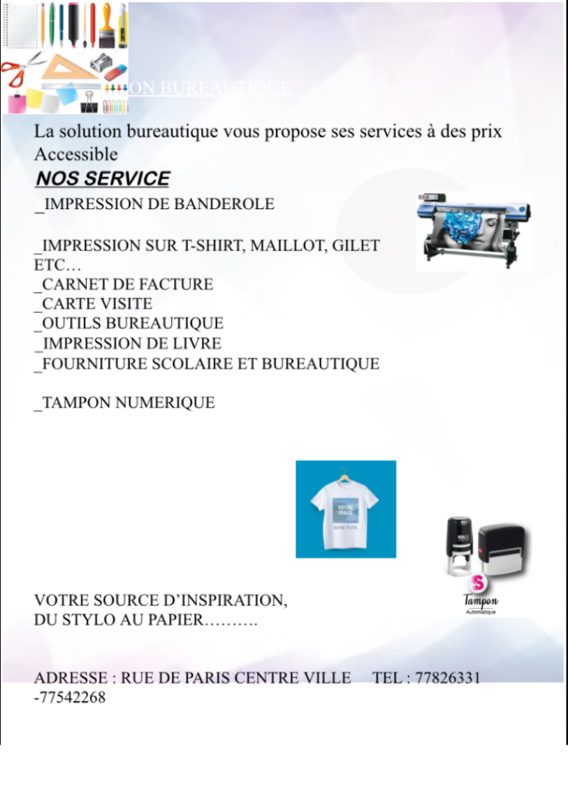 Impressions rapidesavec la solution bureautique
