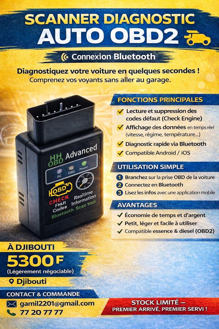 Machine Diagnostic voiture – Neuf | Bluetooth