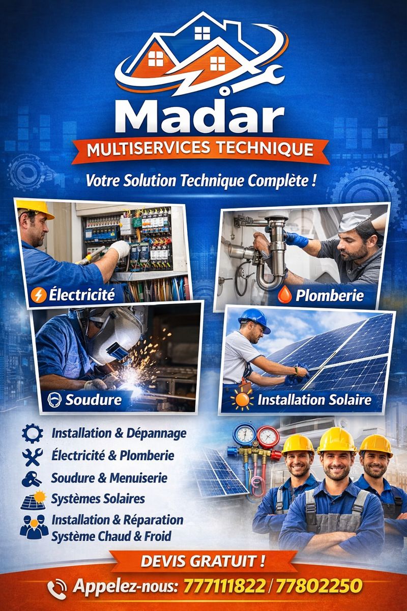 Services techniques fiables avec Madar Multiservices Technique