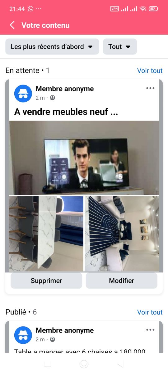 Meubles quasiment neufs à vendre - seulement 2 mois d\'utilisation