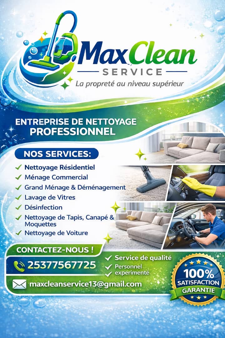 Service de nettoyage écologique - Max Clean Service
