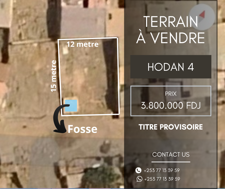 Terrain bien situé à Hodan 4, zone calme et accessible - Prix négociable