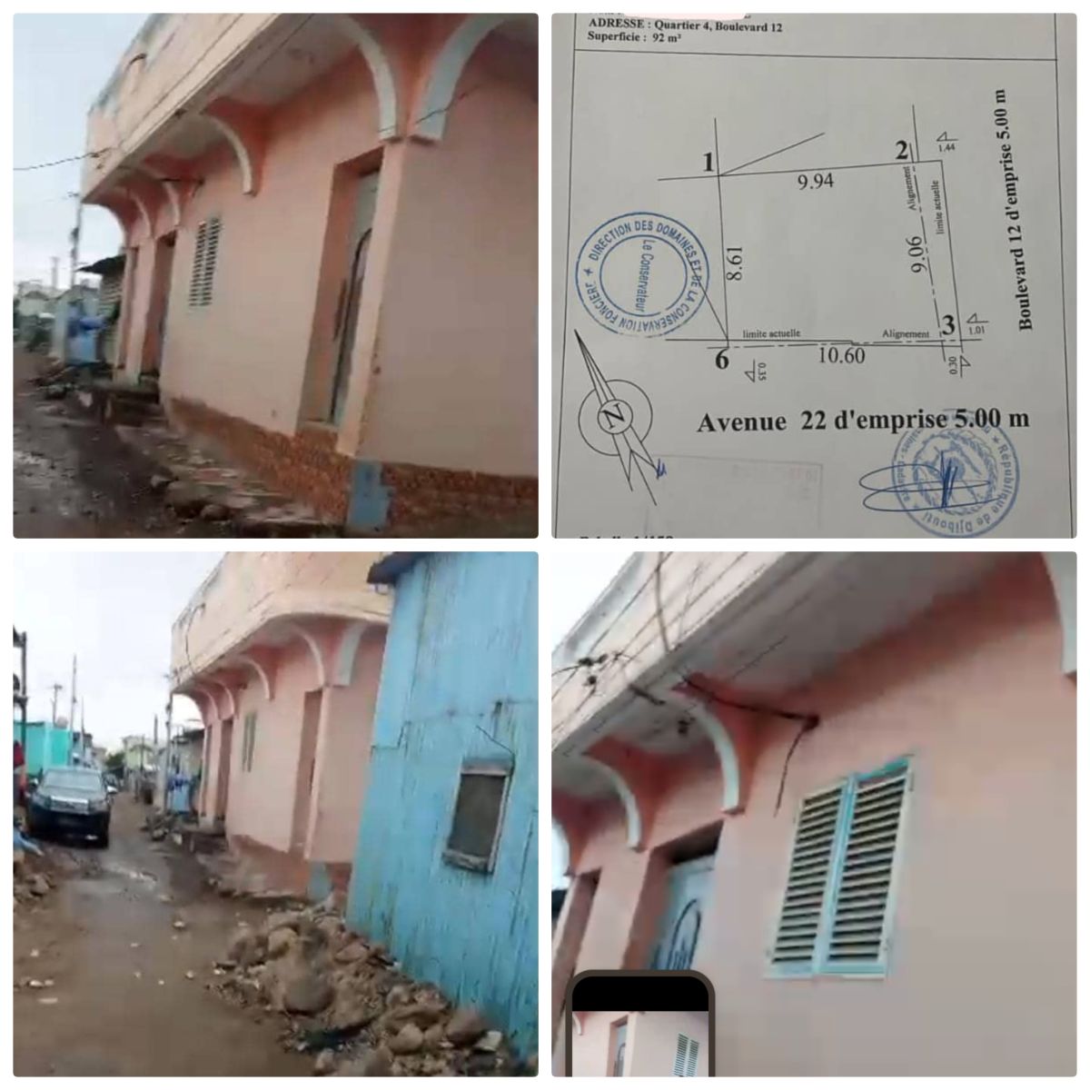 Maison neuve 92m² avec terrasse et titre foncier à vendre, quartier 4