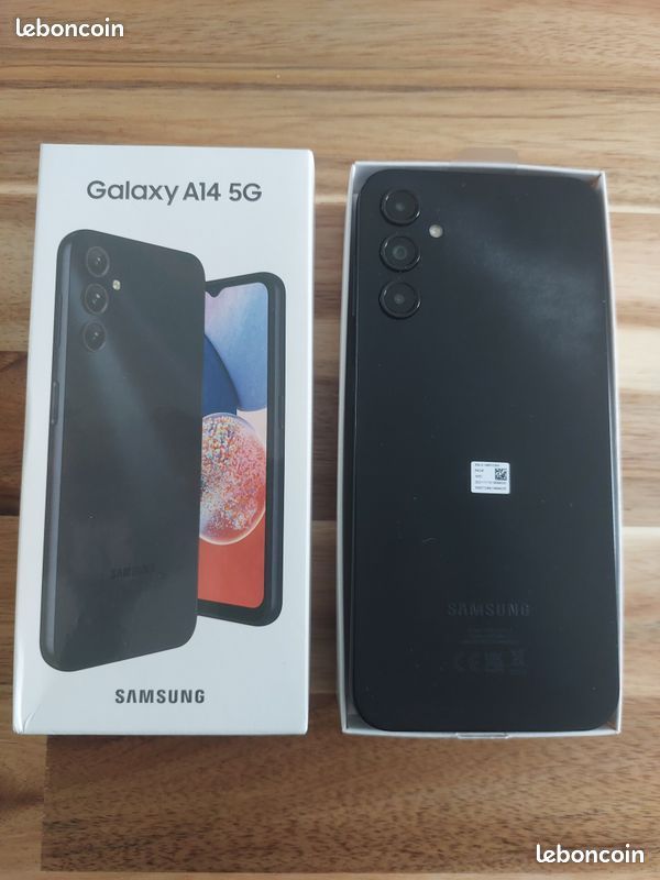 Samsung A14 64GB, comme neuf avec chargeur complet