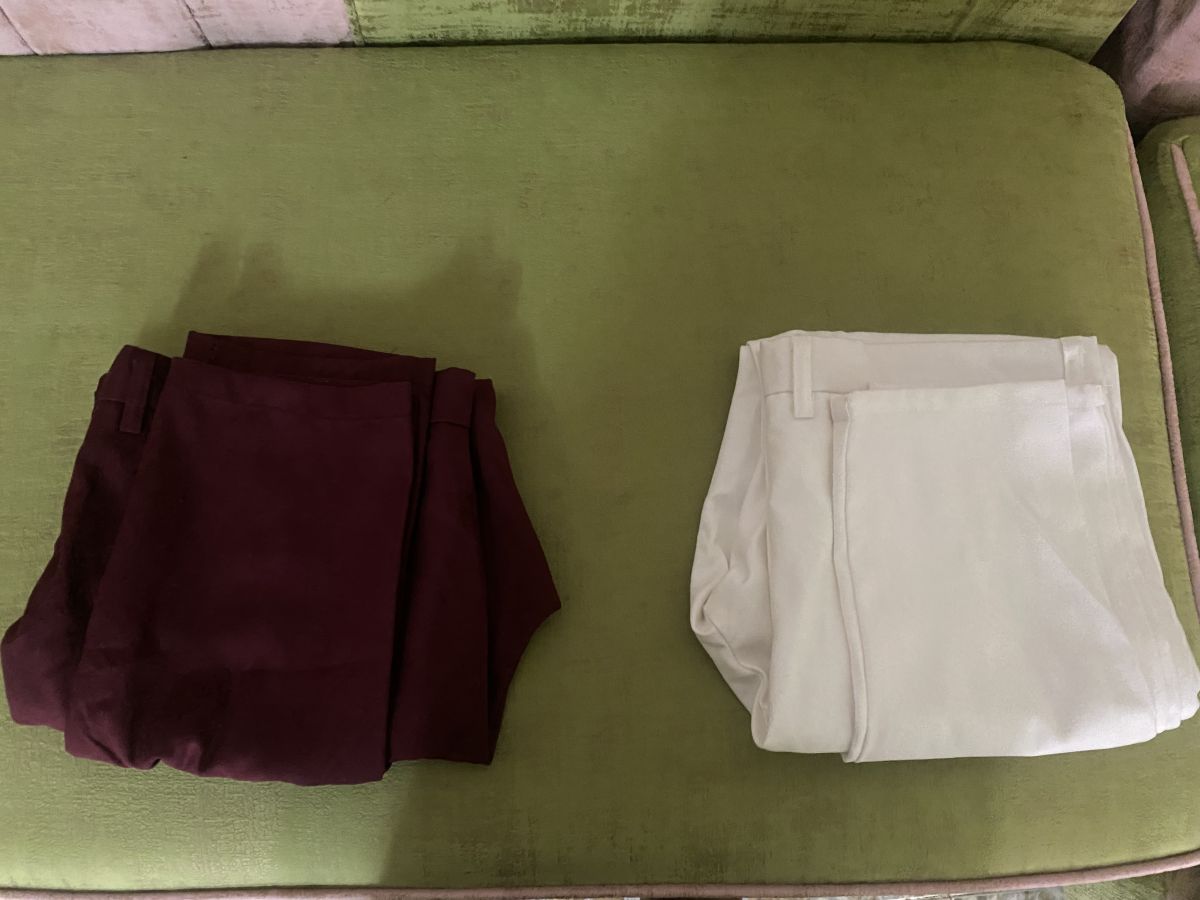 Costumes 3 pièces Bordeaux et Blanc, Tailles 3XL et 34, neufs et intactes