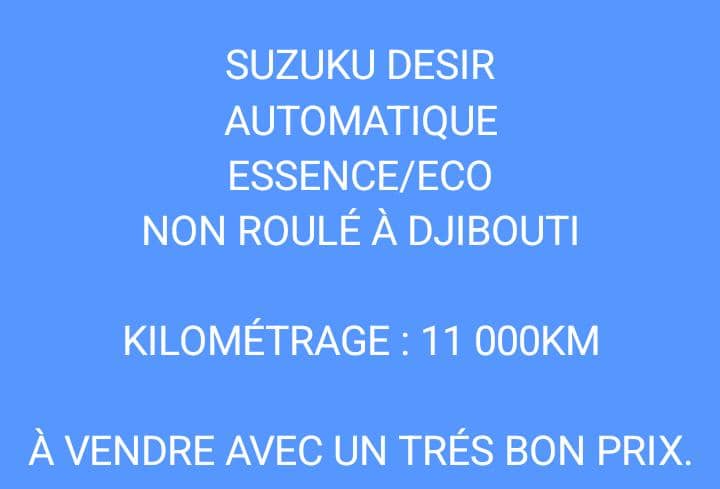 Suzuki Dzire 2020, essence, boîte automatique
