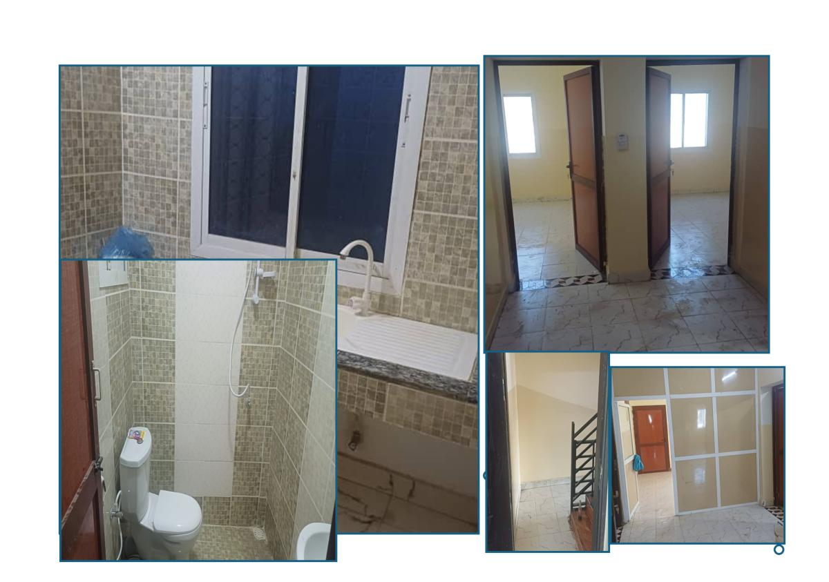 Appartement F3 avec balcon et terrasse à louer à Balbala PK12