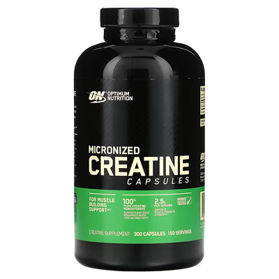 Supplément de créatine monohydratée d\'Optimum Nutrition en capsules