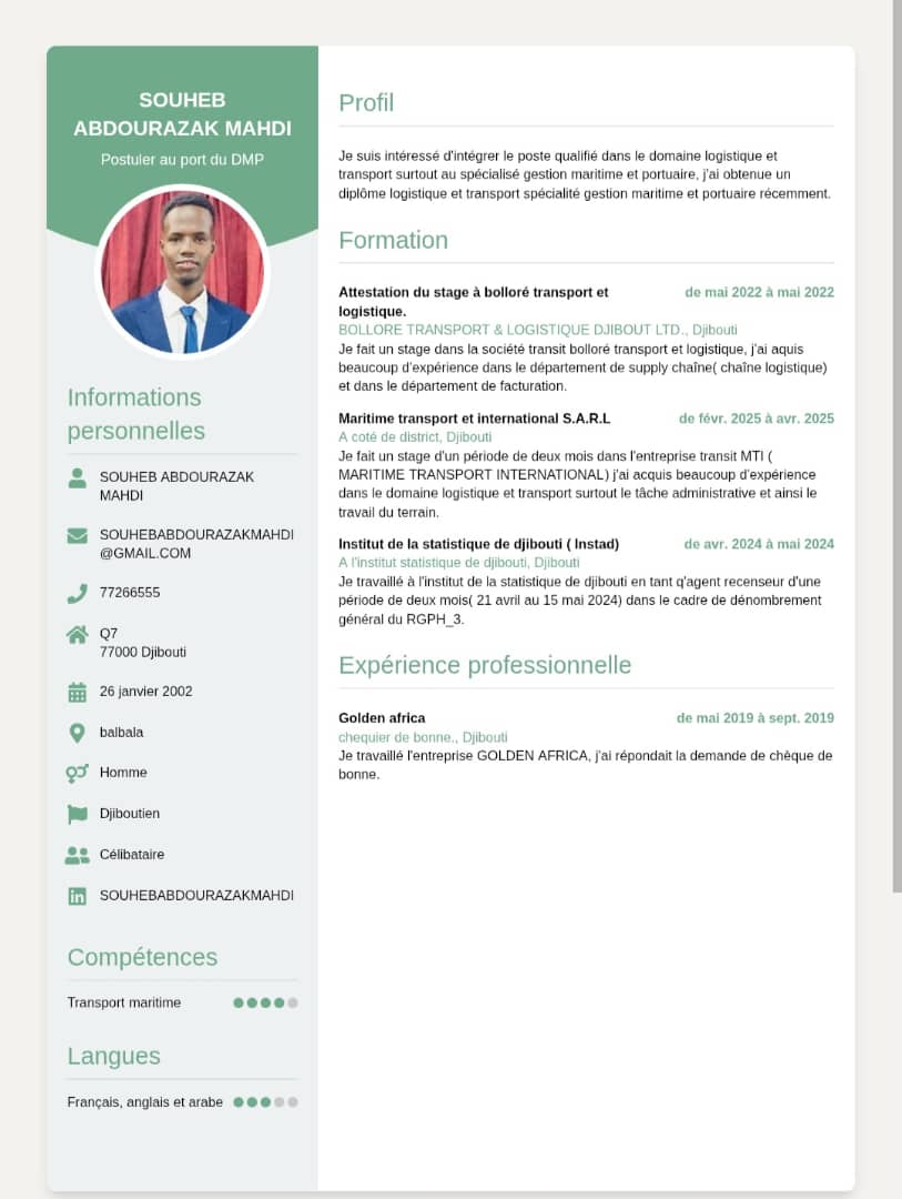 Licence en Logistique et Transport - Recherche opportunité professionnelle