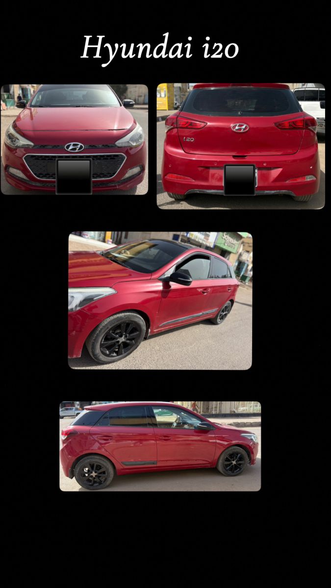 Hyundai i20 2018, CRDI, rouge, manuelle, essence, 89 cv, 60 000 km