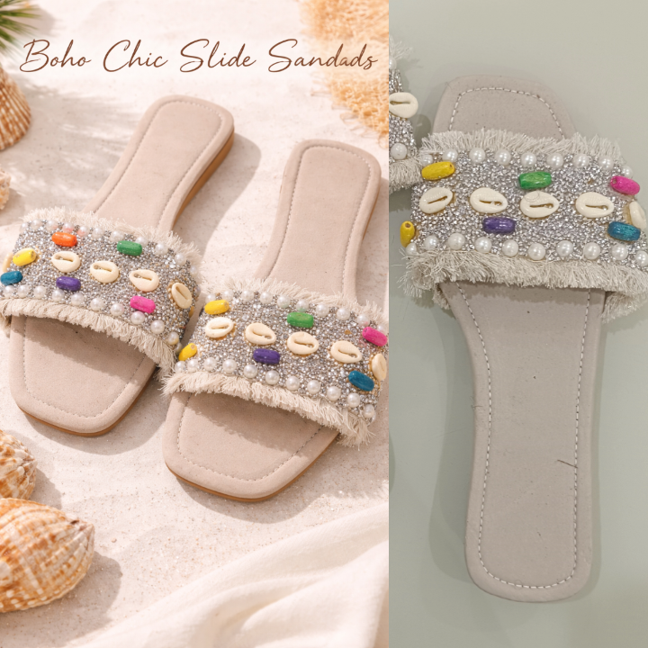 Sandales Bohème Chic Perlées