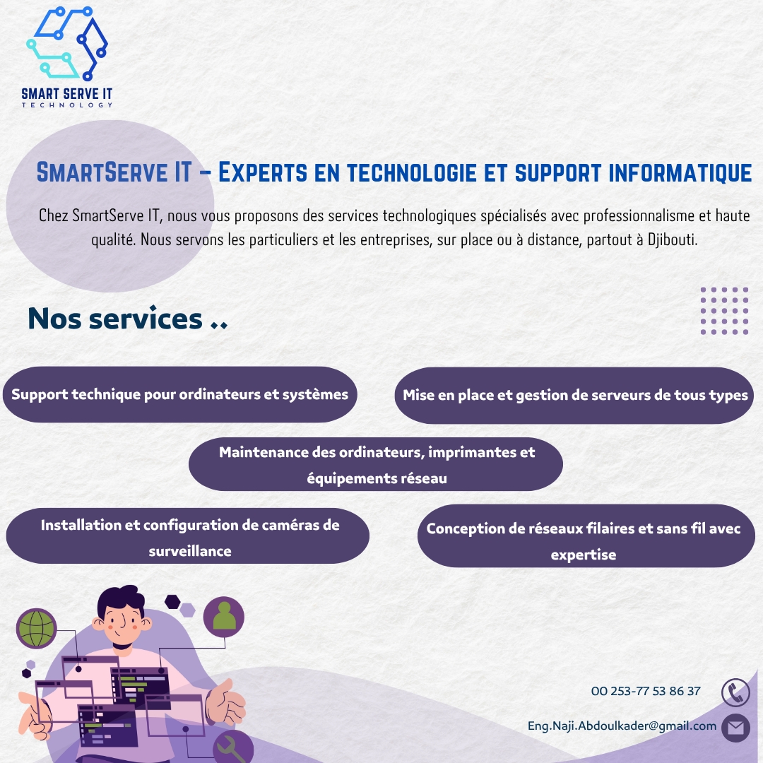 SmartServe IT - Serveurs, Réseaux et Support Technique Informatique