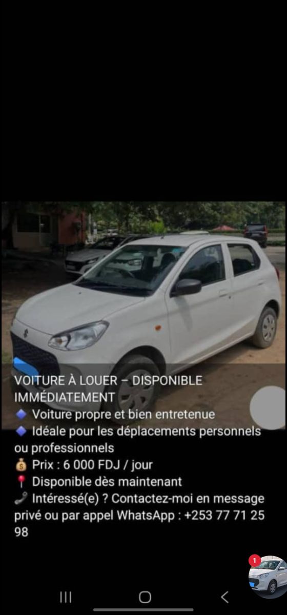 Location de voiture tout neuf, disponible maintenant