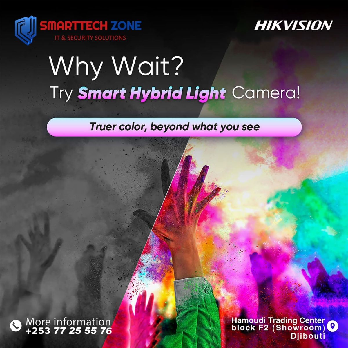 Caméra de surveillance Hikvision Smart Hybrid Light – Vision intelligente jour et nuit