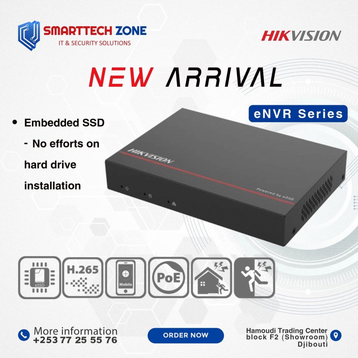 Nouveautés Hikvision – eNVR, supports et accessoires professionnels pour systèmes de vidéosurveillance