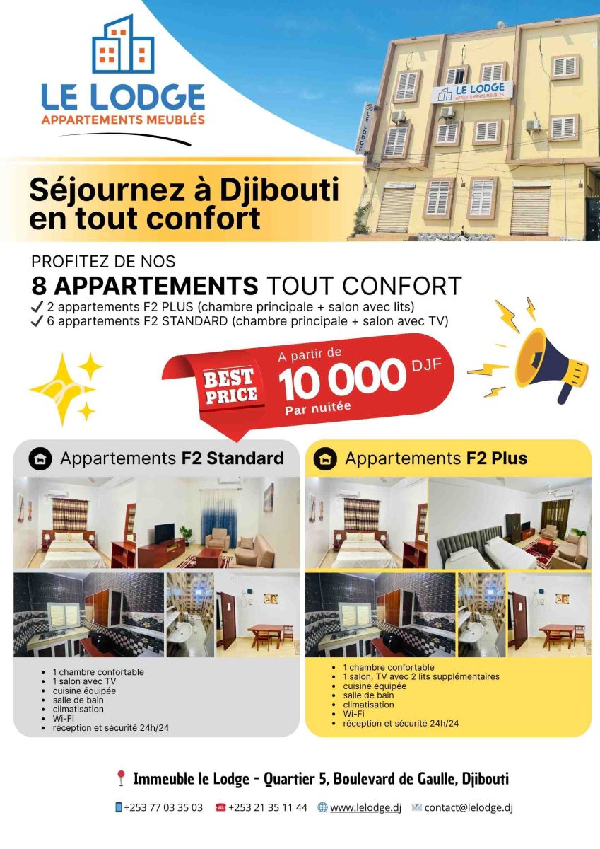 Appartements meublés avec services hôteliers, Djibouti