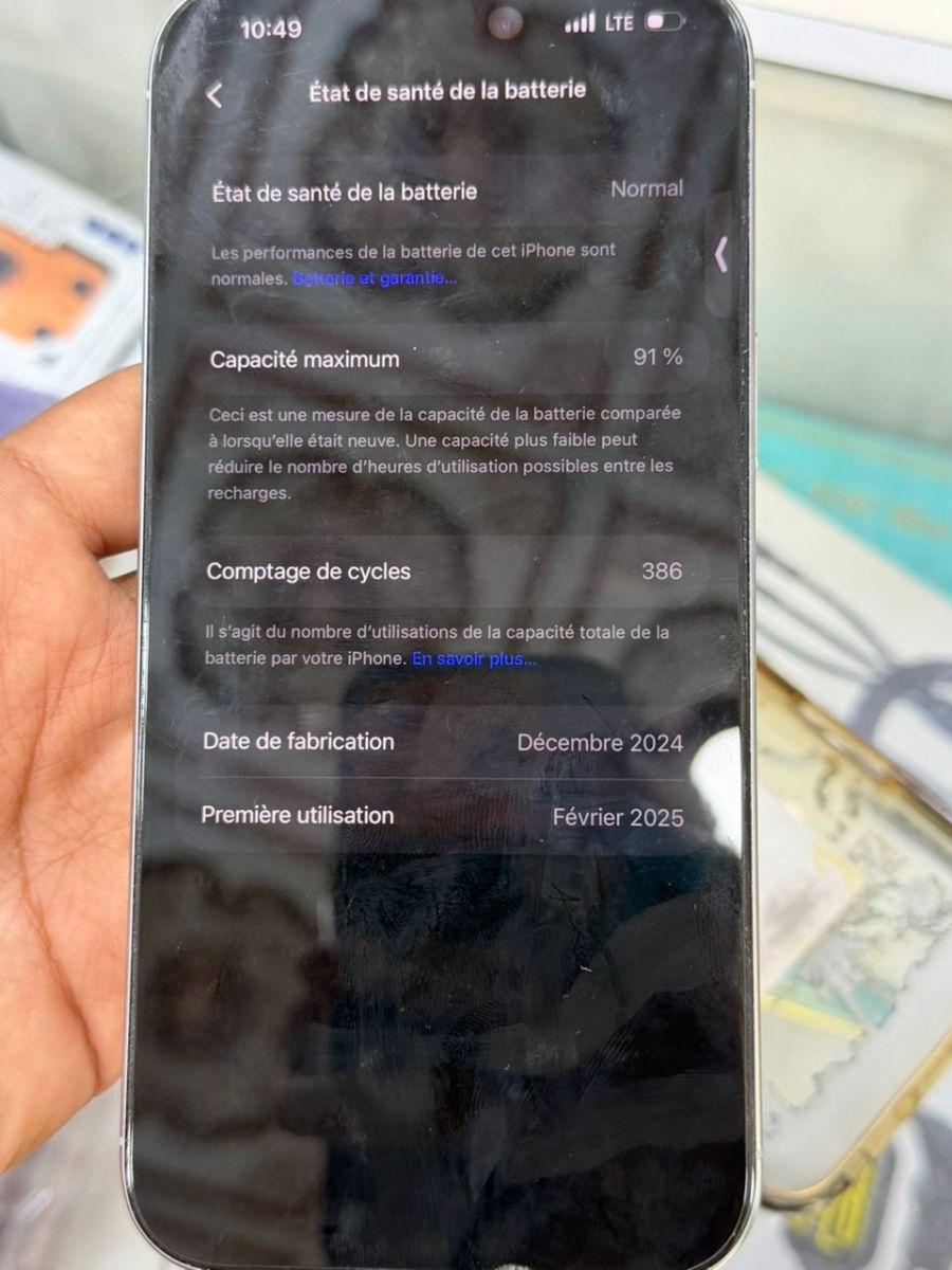 IPhone 16 Pro max 256Go, en excellent état