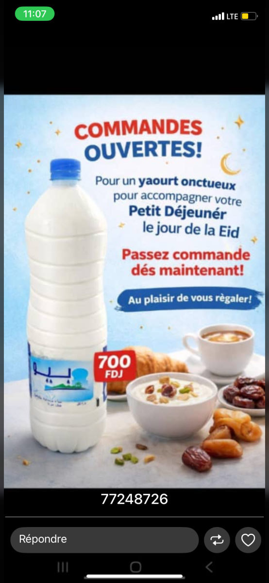 Yaourt fait maison pour l\'Eid