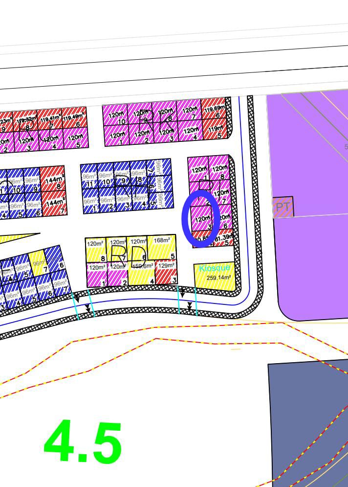 Parcelle de terrain à vendre de 120m2 à Nassib, papiers en règle, prix négociable