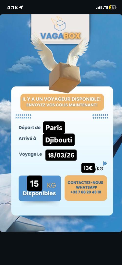 Envoi de colis Paris-Djibouti avec Vagabox : solution pratique et rapide !