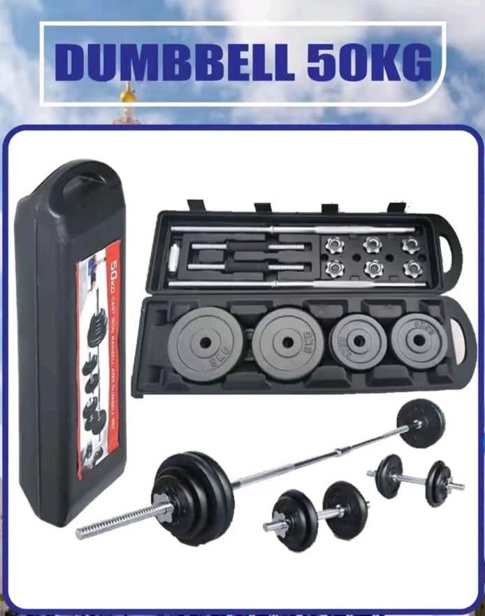 Pack d\'haltères de 50 kg pour entraînements à domicile