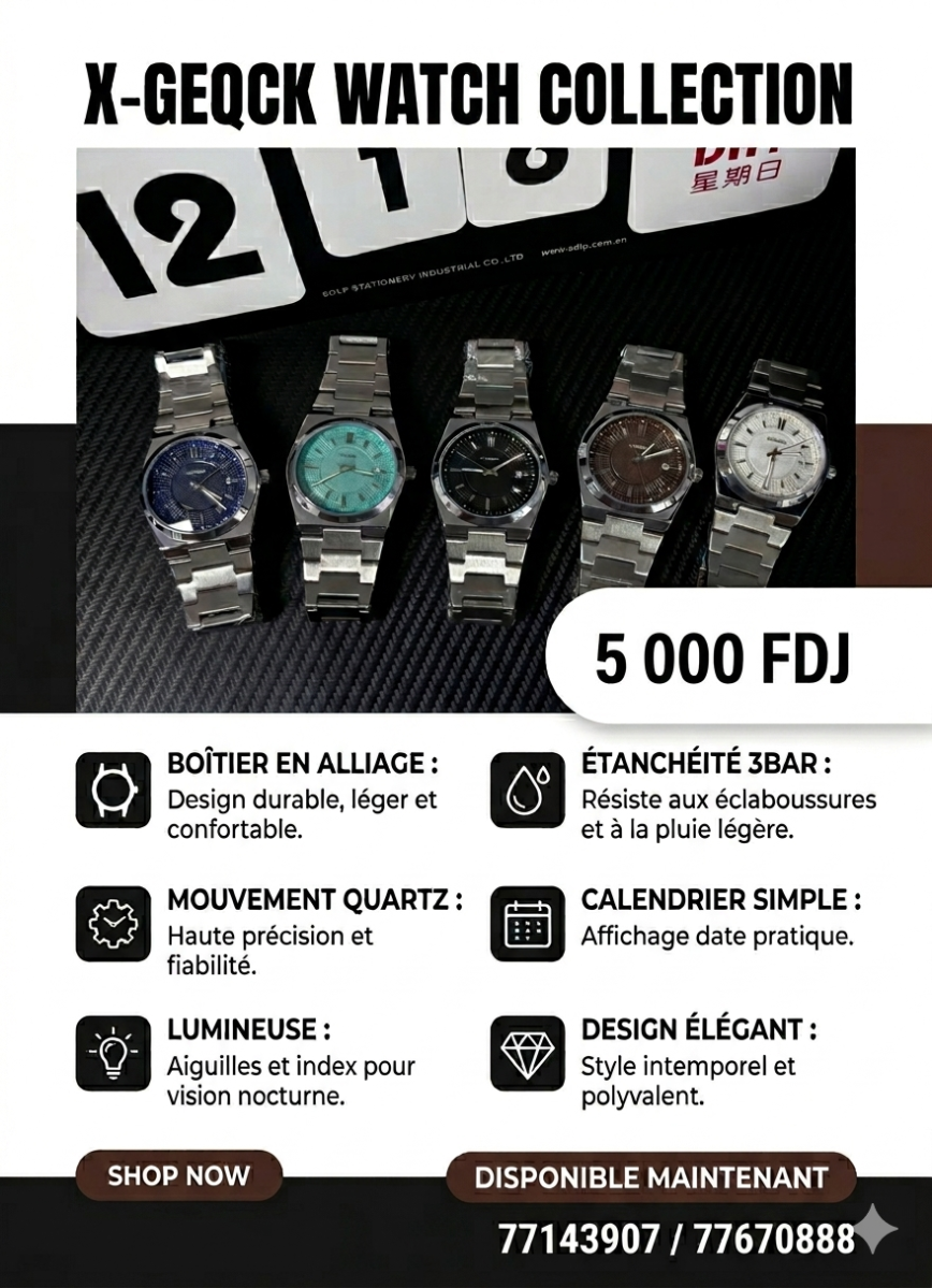 Montre Tendance X-GEQCK - Design luxueux et performance au quotidien