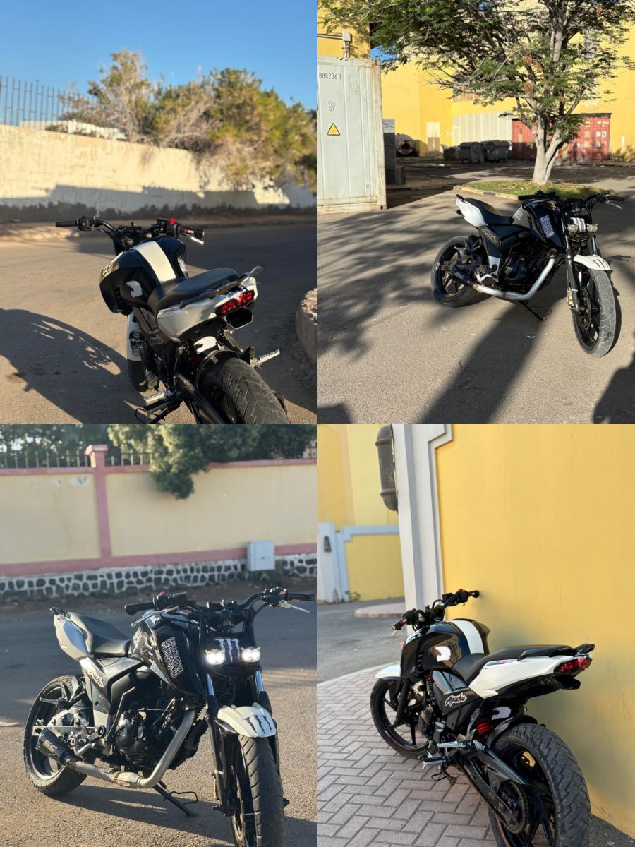 Moto TVS Apache 1 an, design sportif unique, bon état général