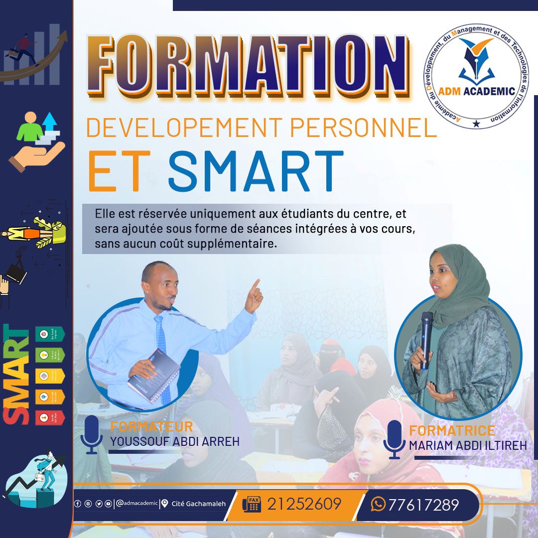 Formation en Développement Personnel & Méthode SMART chez ADM ACADEMIC