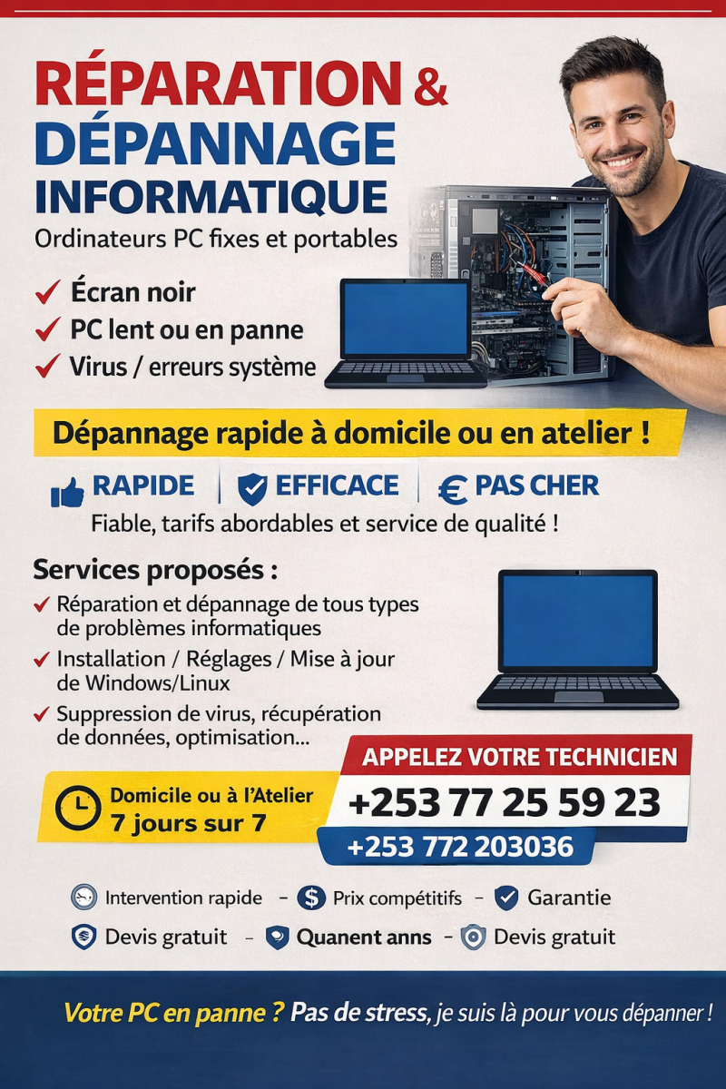 Dépannage et réparation informatique express - Windows / Linux