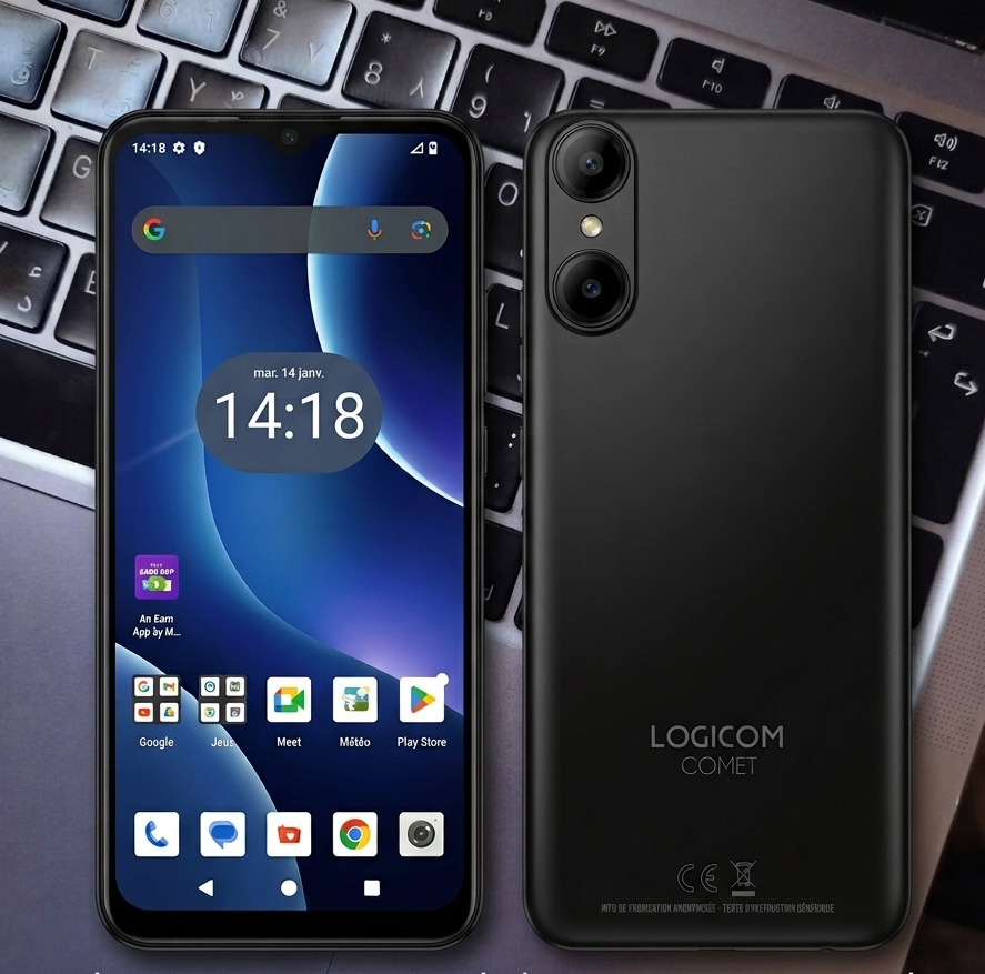 LOGICOM COMET, 6,51, 4Go RAM, 64Go + microSD, Wi-Fi, Bluetooth 4.2
