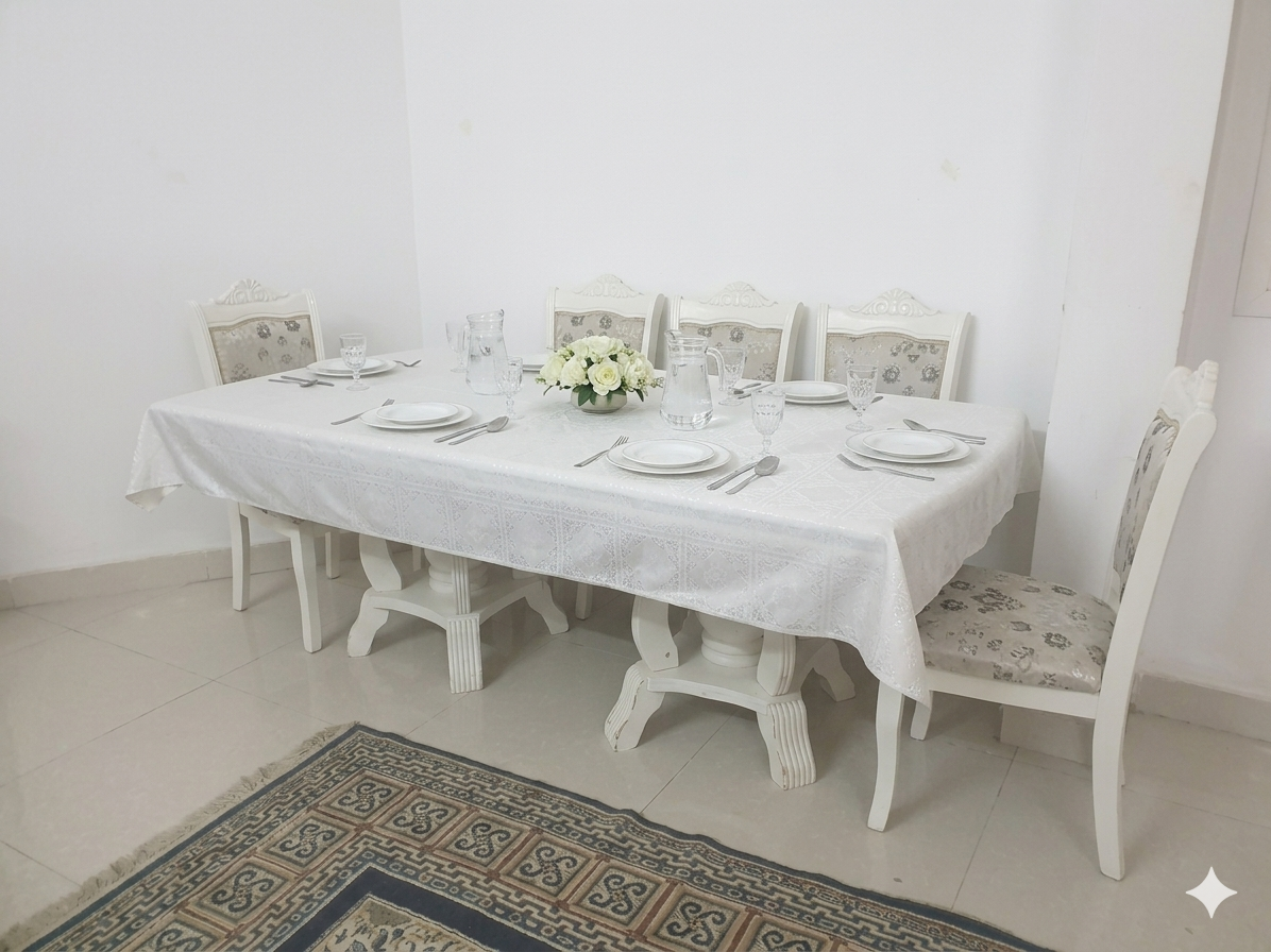 Table à manger 8 chaises, très bon état