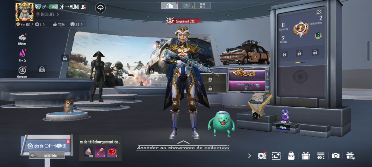 Compte PUBG Collectionneurs - Niveau 56