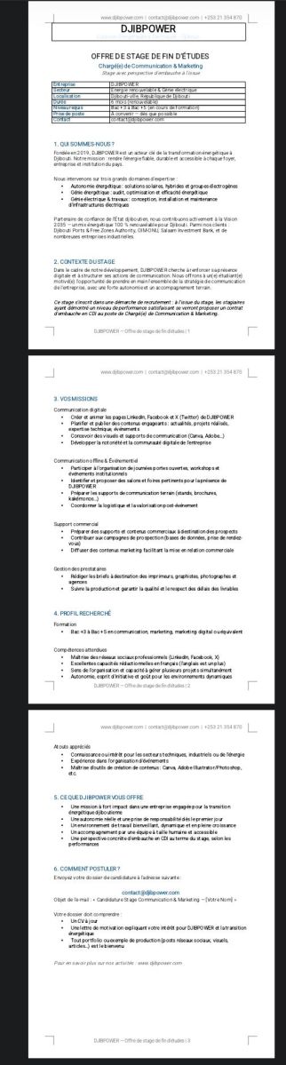 Chargé de communication & marketing - Secteur énergie renouvelable