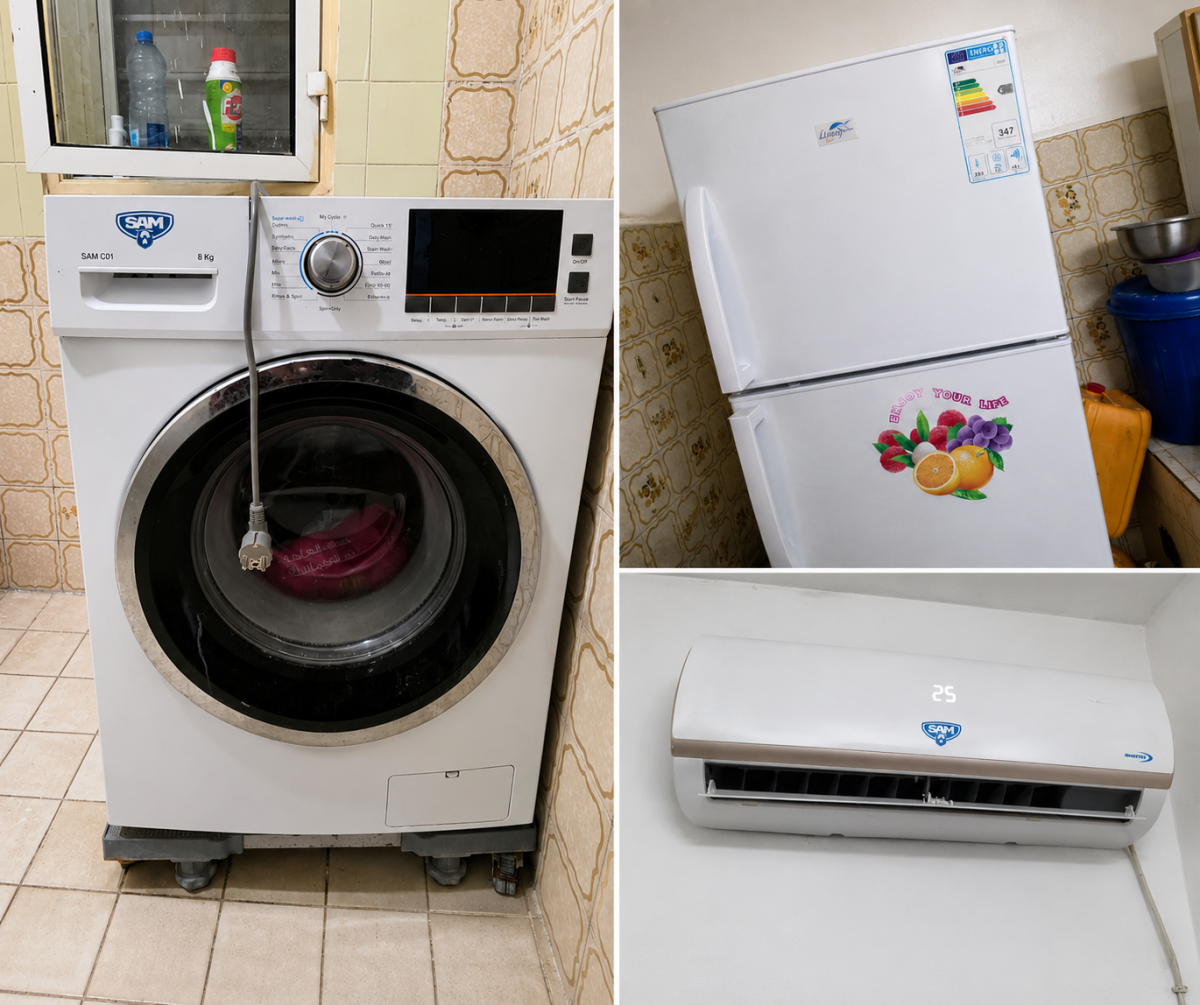 A vendre Climatiseur + Frigo + Machine a laver