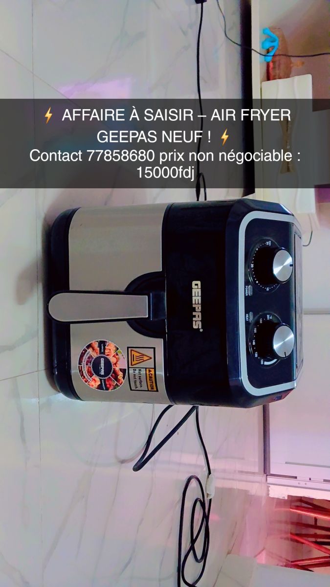 Air Fryer Geepas neuf pour cuisine saine et rapide