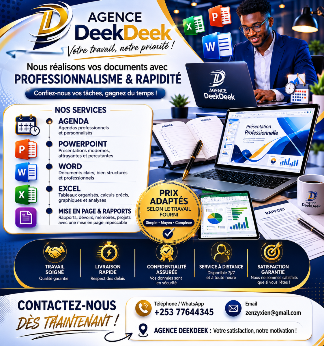 Agence DeekDeek services professionnels de documents et présentations rapides