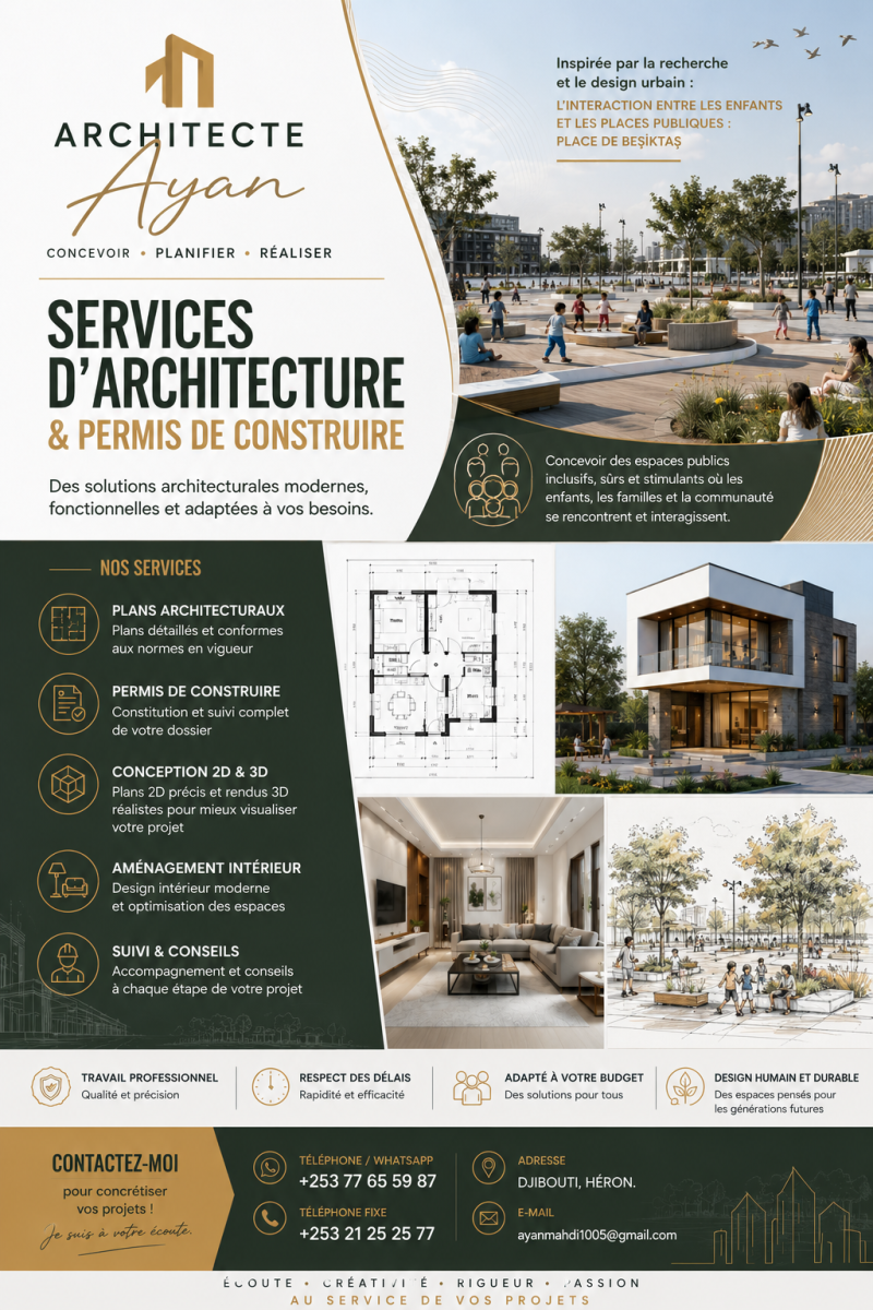 Architecte spécialisé en plans 2D/3D et permis de construction