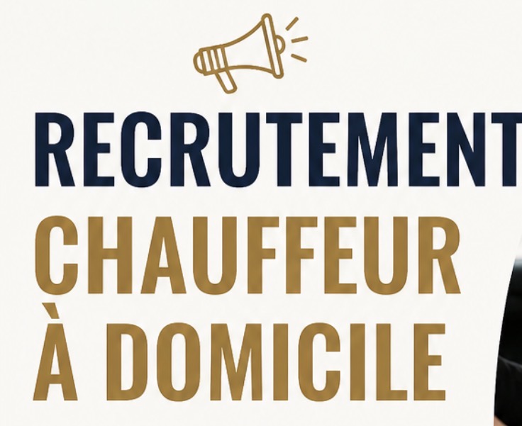 Chauffeur expérimenté pour domicile, maîtrise voiture manuelle