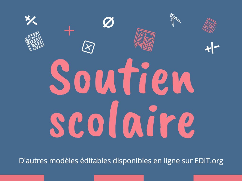 Cours de soutien scolaire pour élèves de 1ère à 5ème année