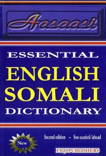 Dictionnaire Anglais-Somali pratique et éducatif en bon état