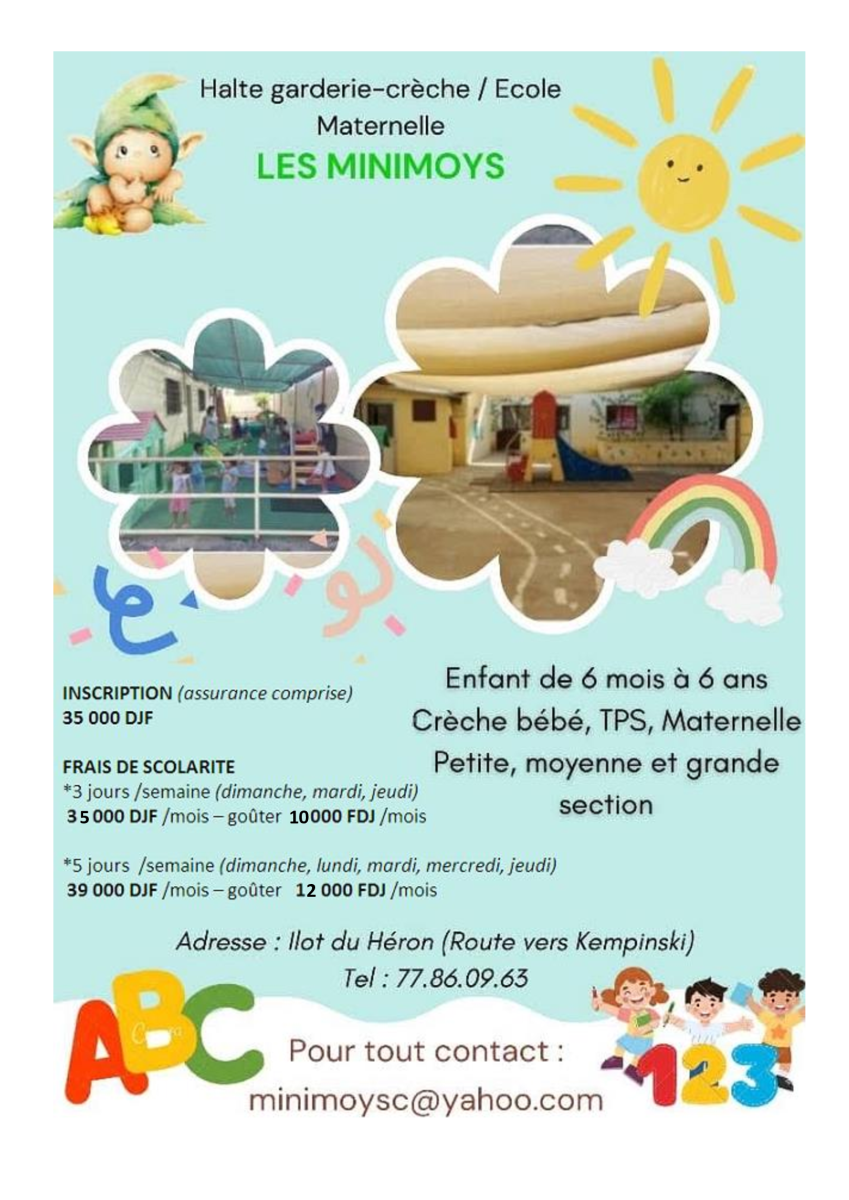 Ecole Maternelle Les Minimoys - Inscriptions ouvertes pour 2026-2027
