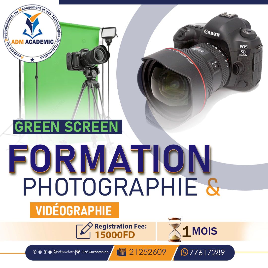Formation professionnelle intensive en photographie et vidéo 1 mois