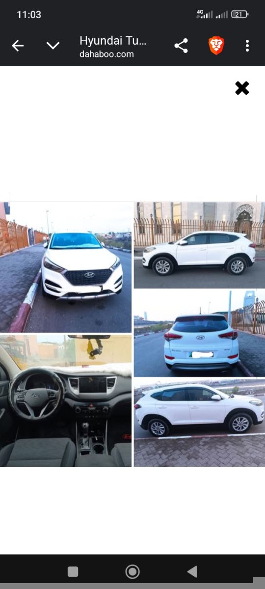 Hyundai Tucson 2017 diesel automatique avec caméras et climatisation