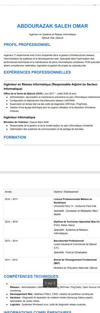 Ingénieur informatique senior en gestion de parc et sécurité réseau