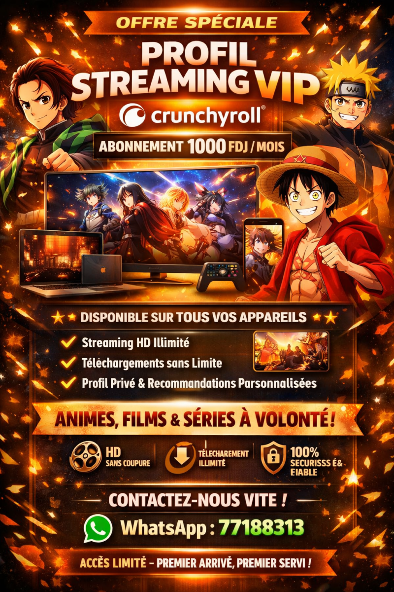 Abonnement Crunchyroll promotionnel pour divertissement varié