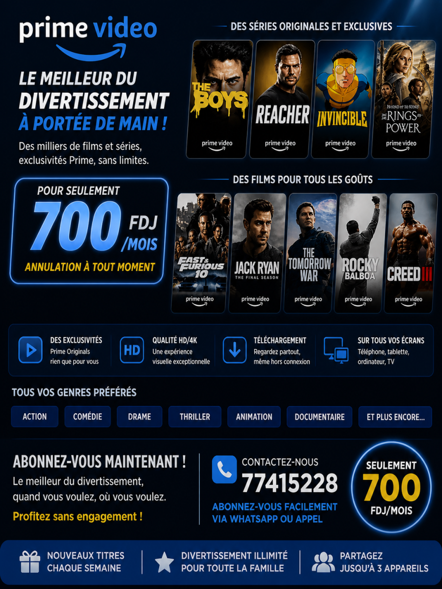 Compte Prime Video pour films et séries en streaming