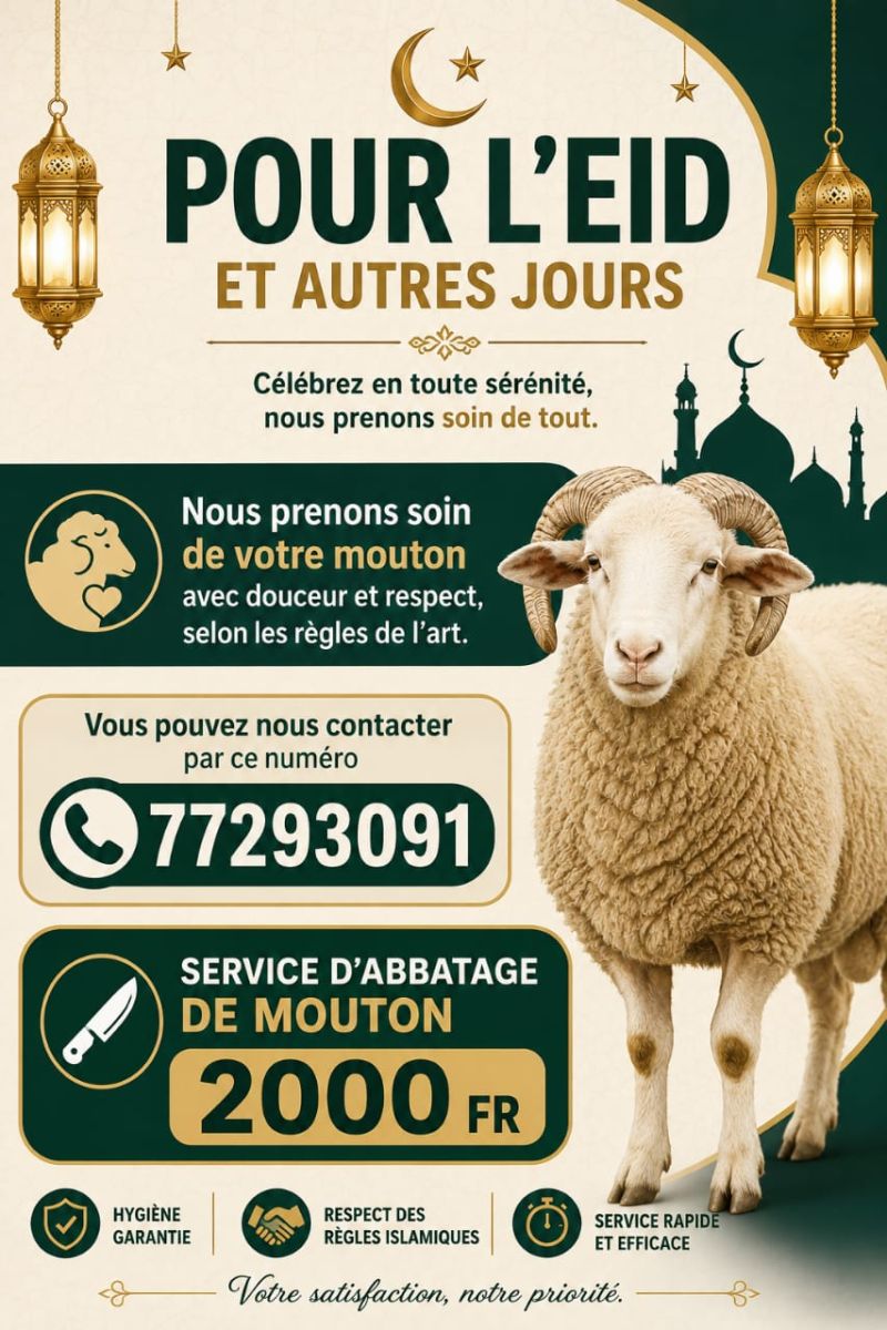 Service d\'abattage de mouton à domicile fiable et économique