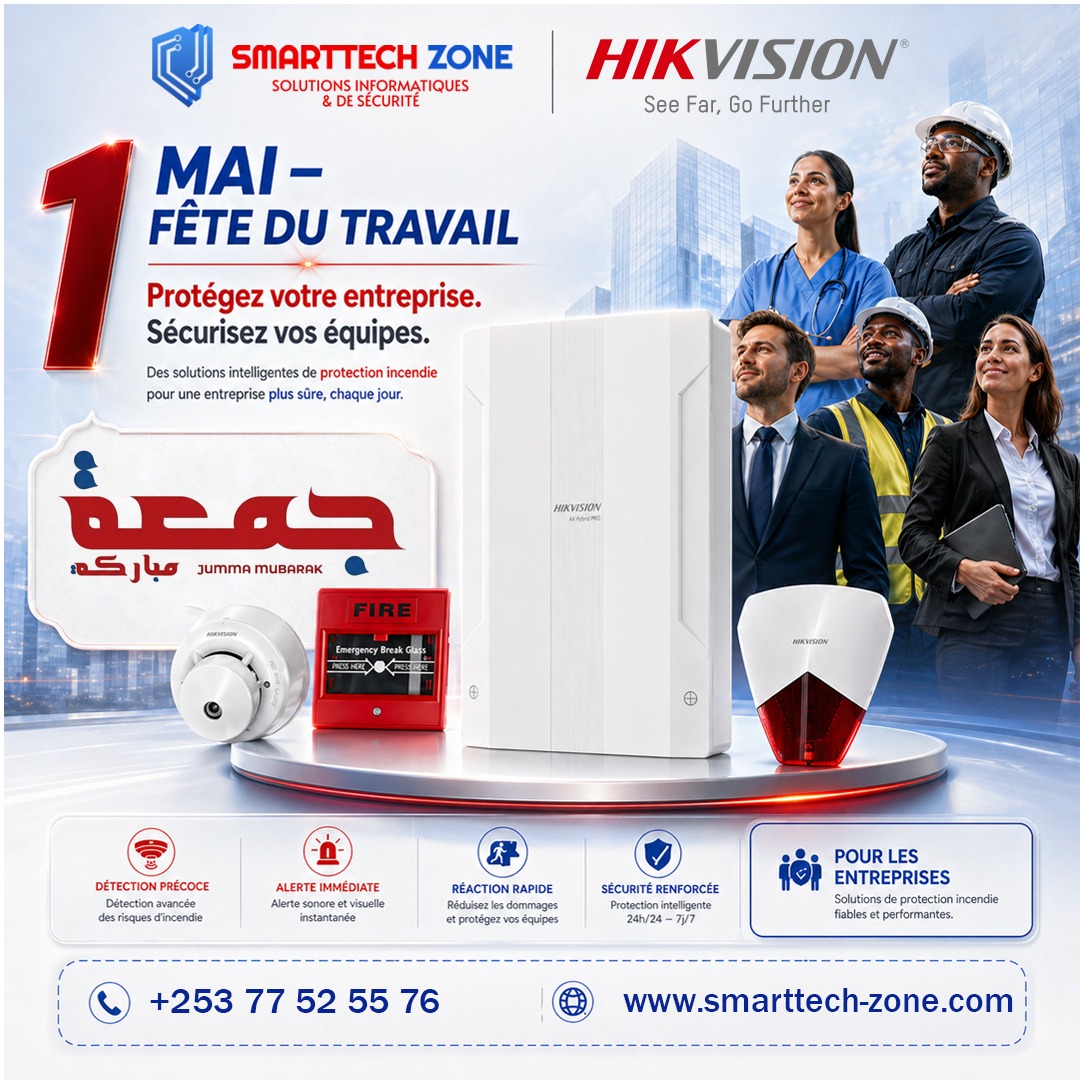Solutions de sécurité & protection incendie Hikvision – Spécial Journée du travail