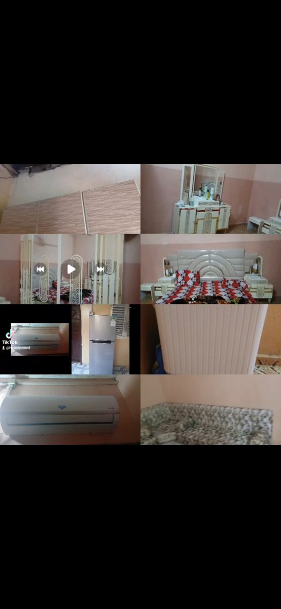 Chambre à coucher complète presque neuve avec armoire et chevet