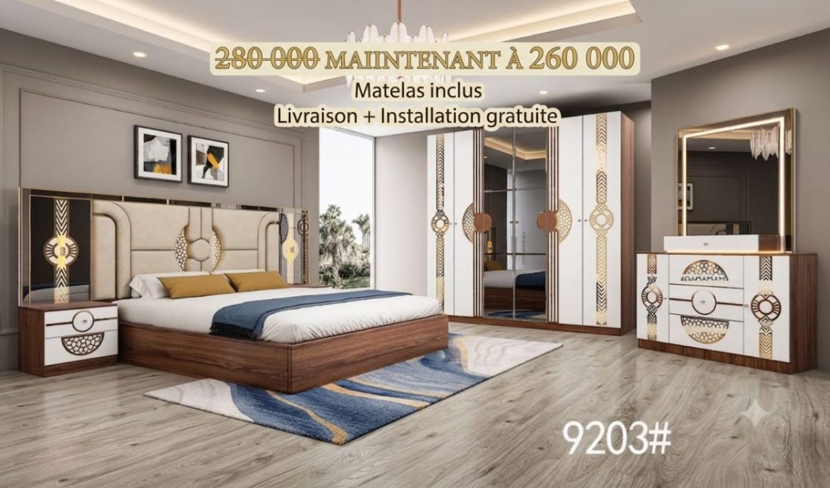 Chambres à coucher de luxe modernes avec livraison offerte
